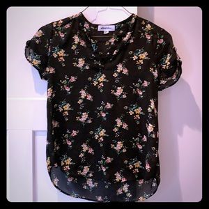 Sheer flower shirt